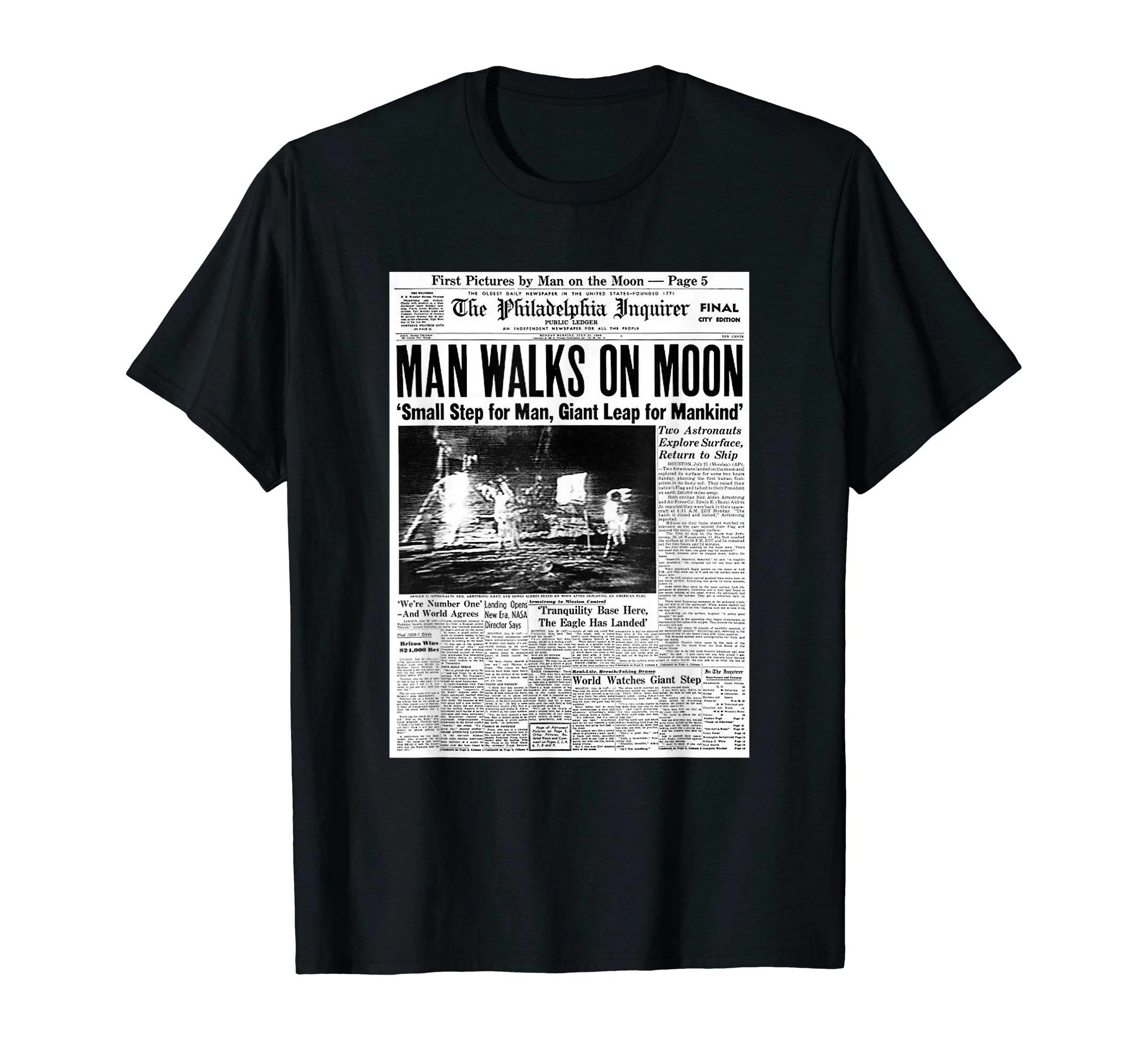 

Apollo 11 50th Anniversary Shirt Moon Landing 1969 Newspaper(2)