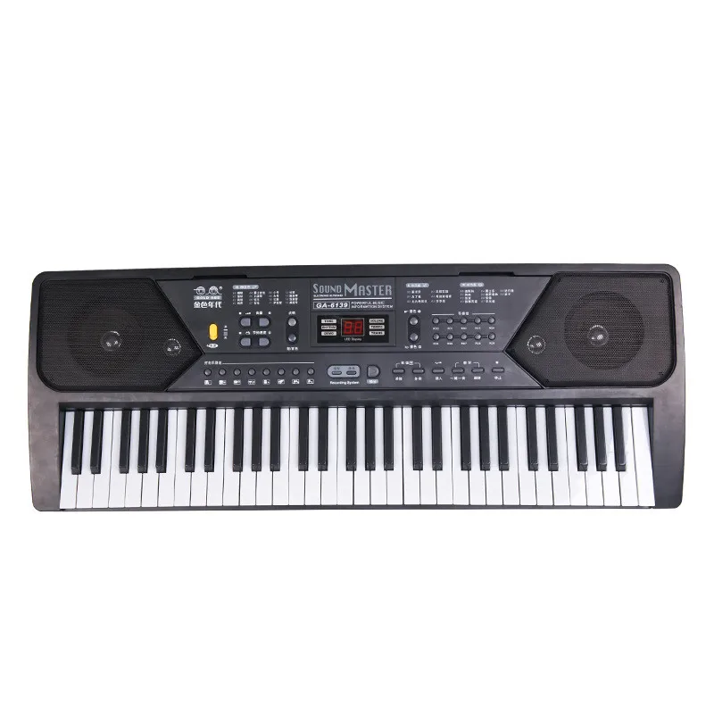 

New Arrival 61 Keys Digital Musical KeyBoard Piano Electronic Key board Organ With Microphone Accessories