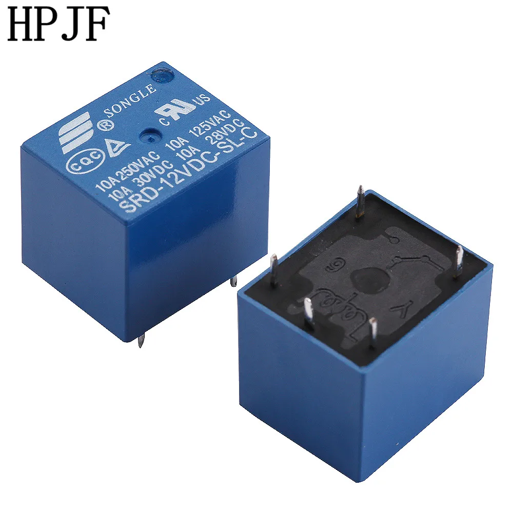 5 шт. реле SRD 12VDC SL C 24VDC 10A 250VAC 30VDC 5PIN T73 высокое качество|relay pcb|power relaymini power relay |