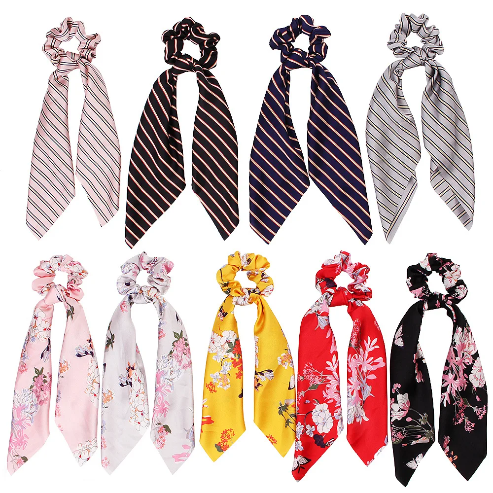 

Spring and Summer Restore Ancient Ways New Style Stripe Hair Band Printing Tassel Kerchief Female Hair Act The Role Headband