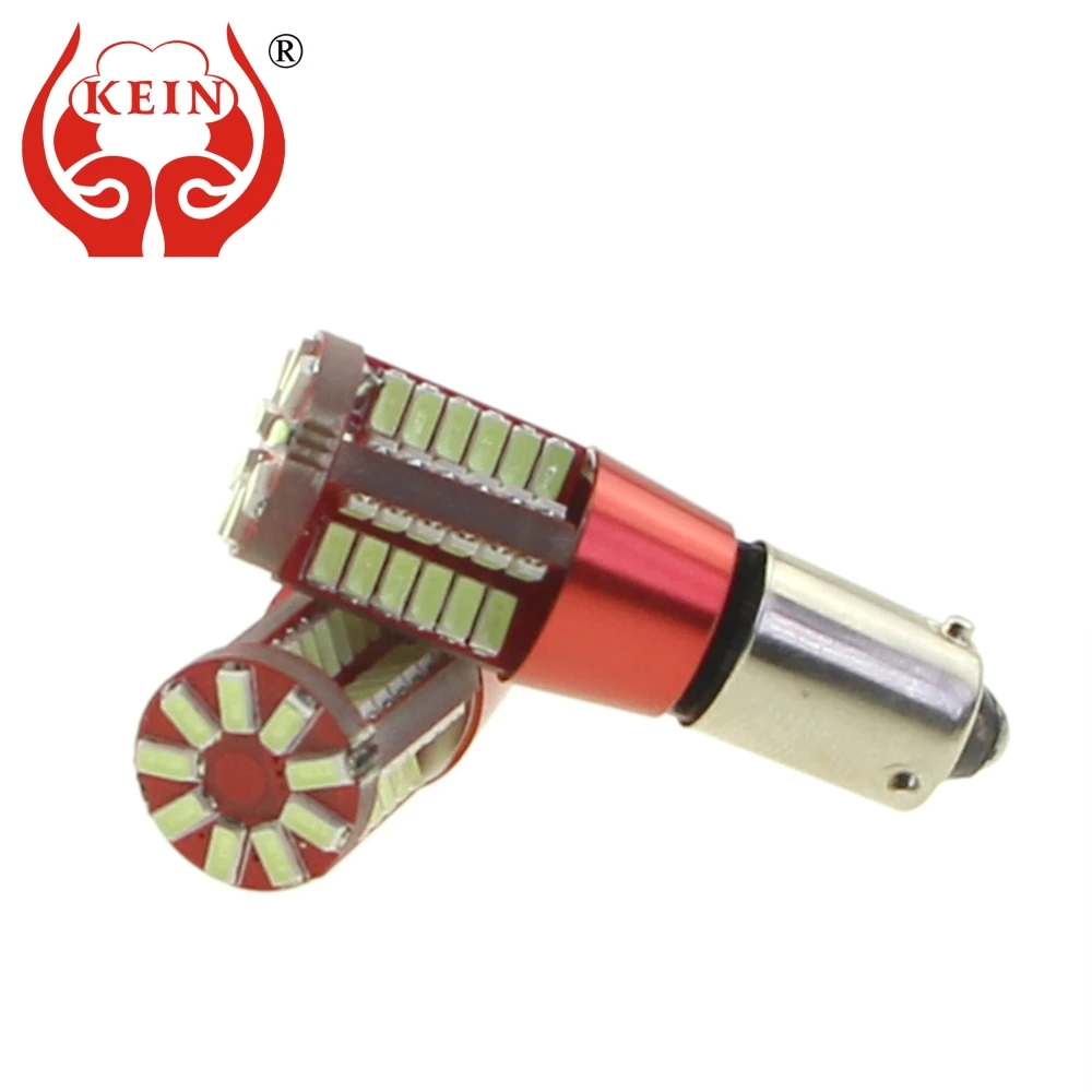 

KEIN 2PCS H6W BAX9S led car 57SMD 6000K Clearance Bulb License Plate Tail Rear fog Side Wedge Lights DRL red yellow Signal Lamp