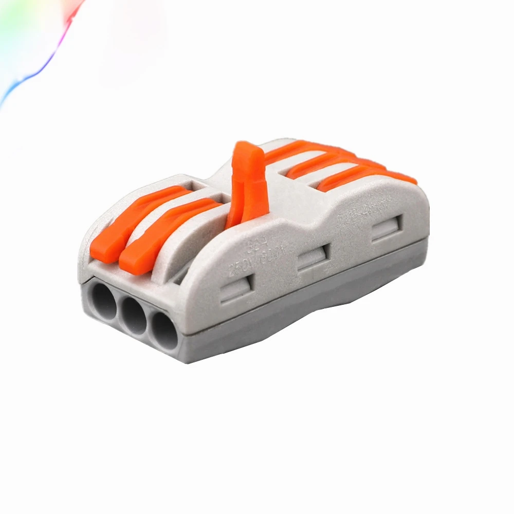 

Wago Type New design 3 pin SPL-3 type Universal Compact Wire Connector Conductor Terminal Block With Lever 0.08-2.5mm2