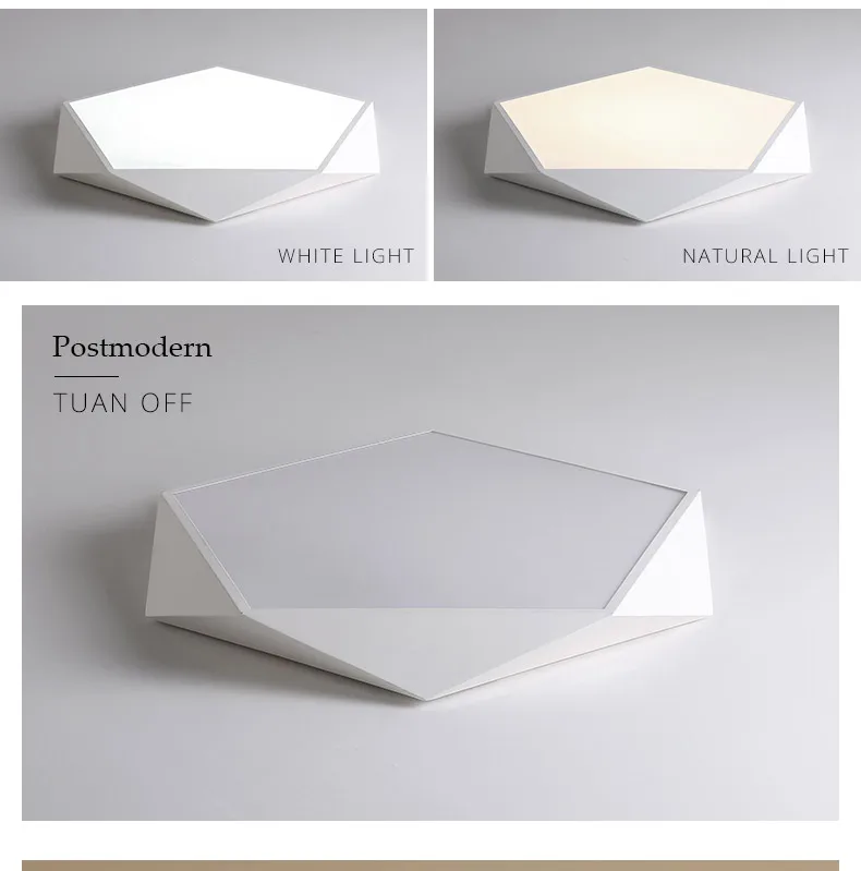 DX 3D Pentagon Led Ceiling Lights (9)