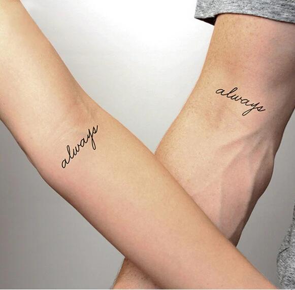 

Always Fashion Body Art Waterproof Love Friendship Temporary Tattoo Sticker DIY
