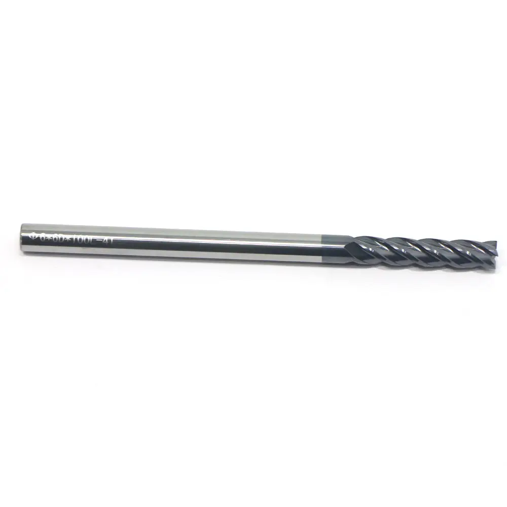 

1PCS 4Flutes 6MM Extra Long Shank 100mm Tungsten Carbide End Mill HRC50 CNC Milling Cutter Tool