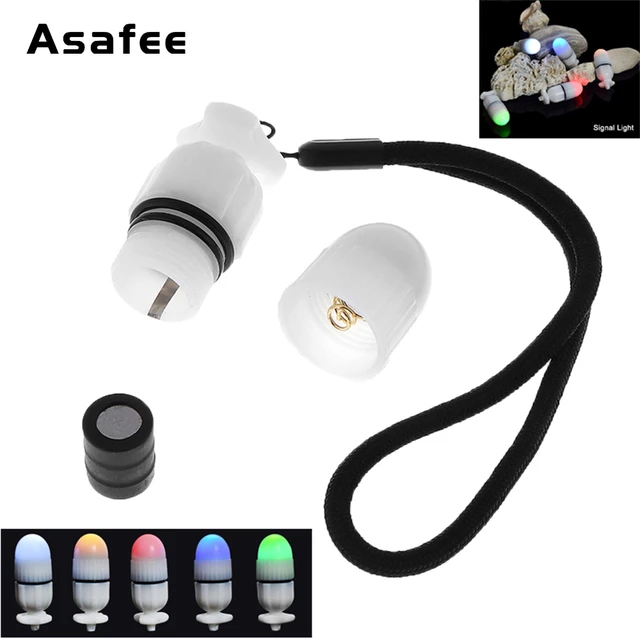 Asafee DIV19 Mini Underwater Lights 5 Colors Night Dive Marker Warning Signal Light Diving