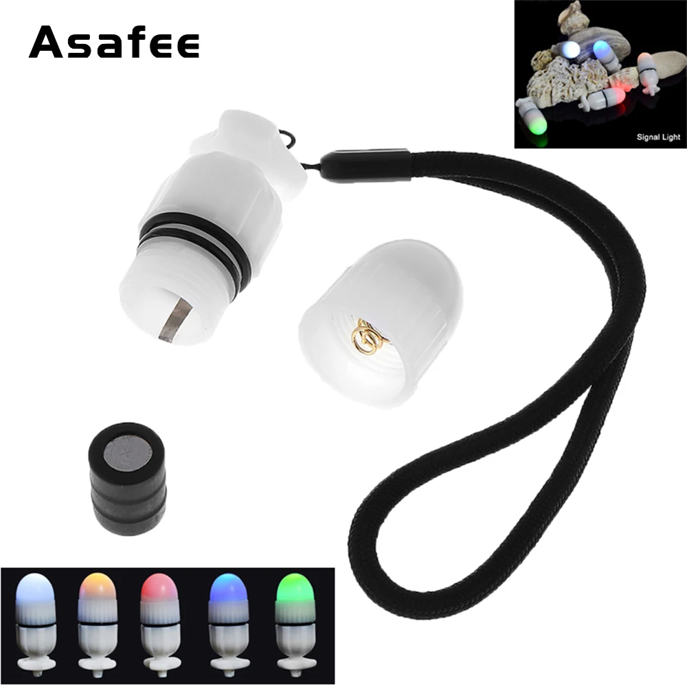

Mini Underwater Lights 5 Colors Night Dive Marker Warning Signal Light Diving Strobe LED Safe Signal Light