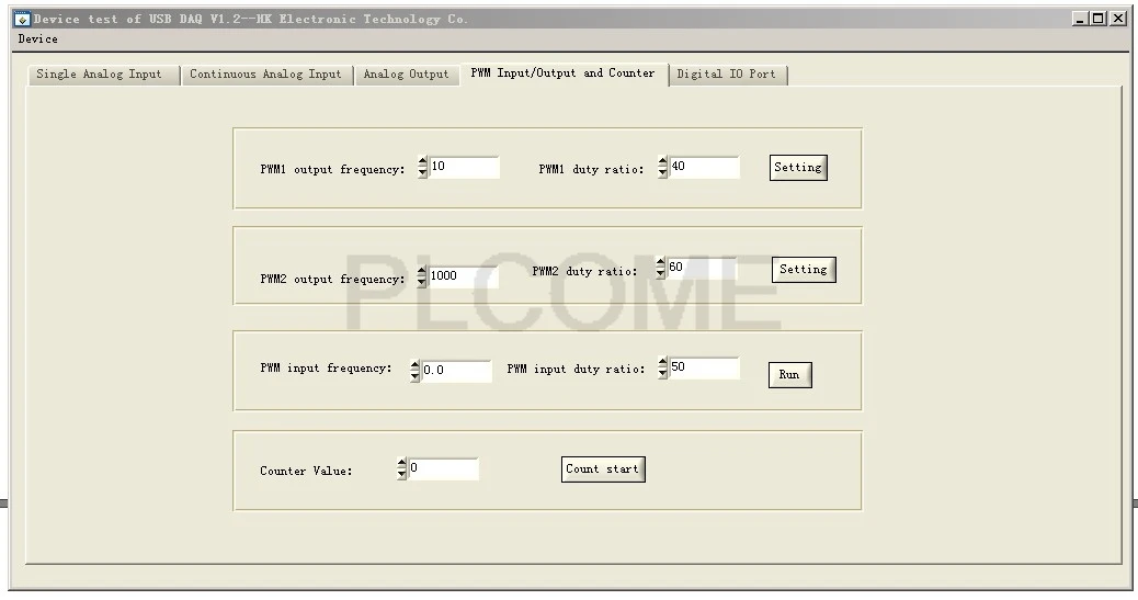 USB DAQ 16 SE/8 DIFF 2DA 12-bit 100Ks/s аналоговая плата сбора данных 6DI 6DO PWM счетчик C LabVIEW MATLAB Windows Linux