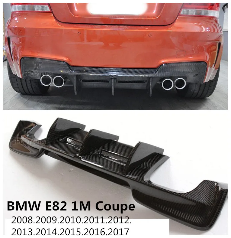Для BMW E82 1M Coupe 2008-2017 задний спойлер из углеродного волокна авто бампер диффузор