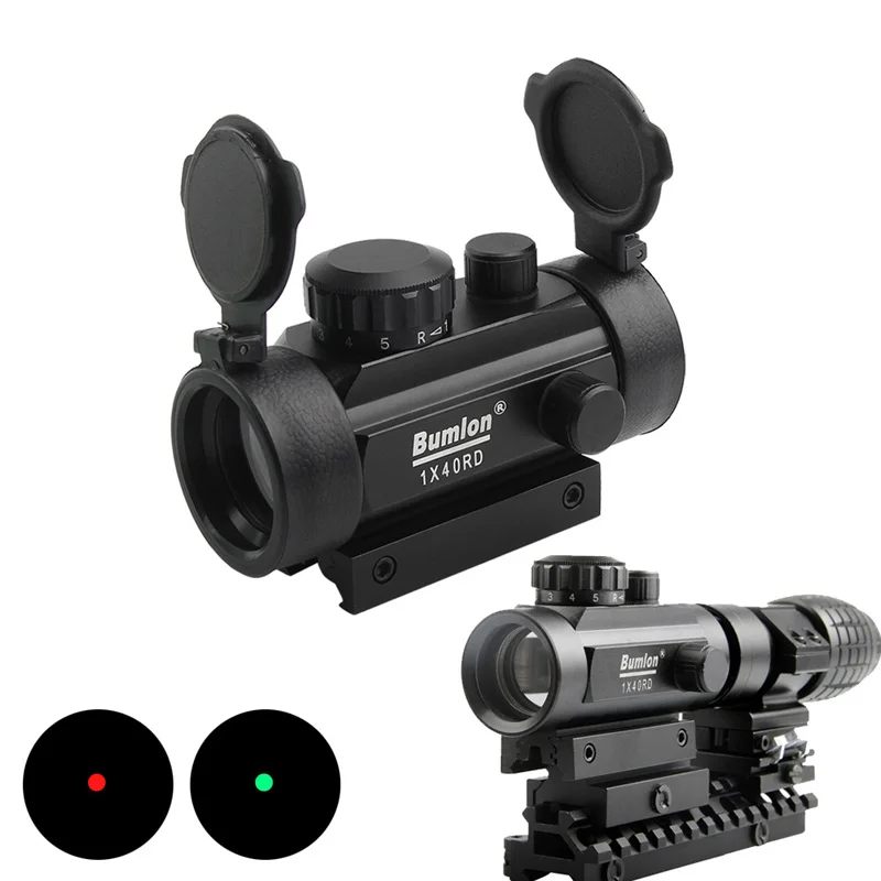 Holographic 1 x 40mm Airsoft Red Green Dot Sight Rifle Scope RL5-0025BL-3
