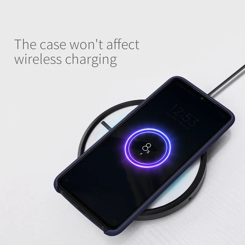 Nillkin for xiaomi mi 9 case Liquid Silicone Smooth Protective Back Cover for xiaomi mi9 case Mi 9 explore global case 6.39''