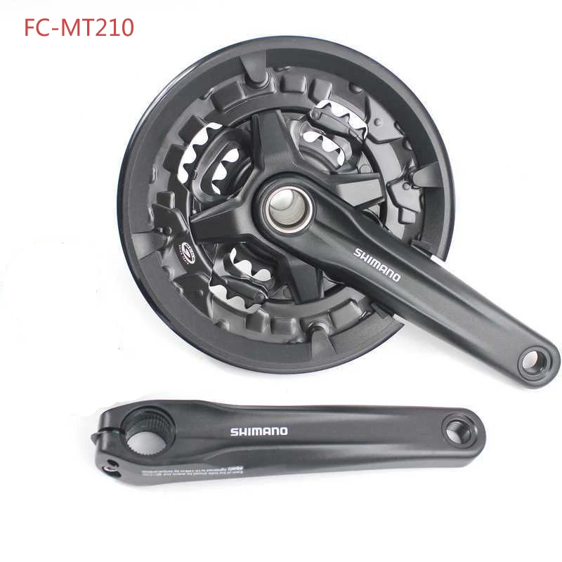 SHIMANO FC MT210 MTB 9 скорость цепи колеса 27 полый интегрированный кривошипно 170 мм 44 32 22T w