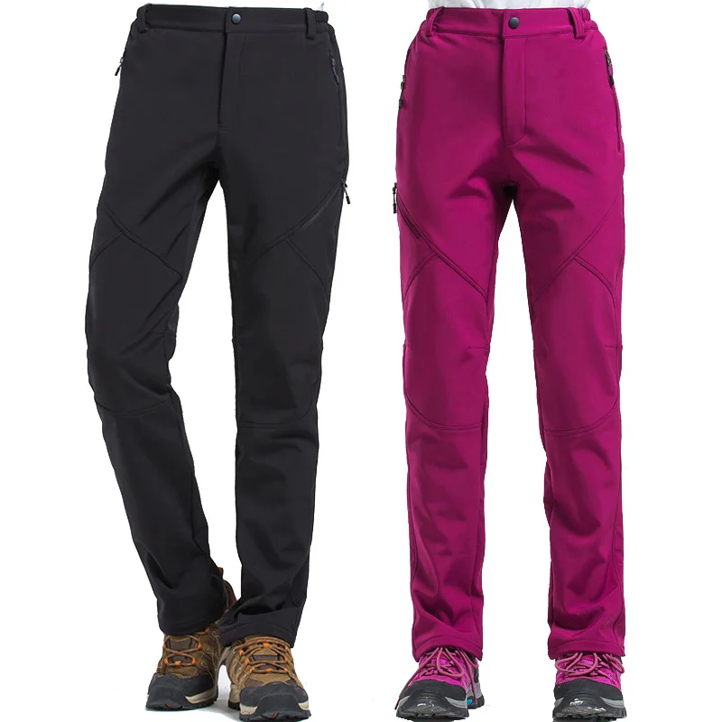

Nuoneko Outdoor Hiking Sport Pants Women Men Winter Fleece Waterproof Softshell Pants Fishing Camping Trekking Ski Trousers PM13