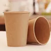Gobelet jetable en papier Kraft, 100 pièces/paquet, gobelet, gobelet pour boisson chaude, café, lait, fournitures de café et maison ► Photo 1/4