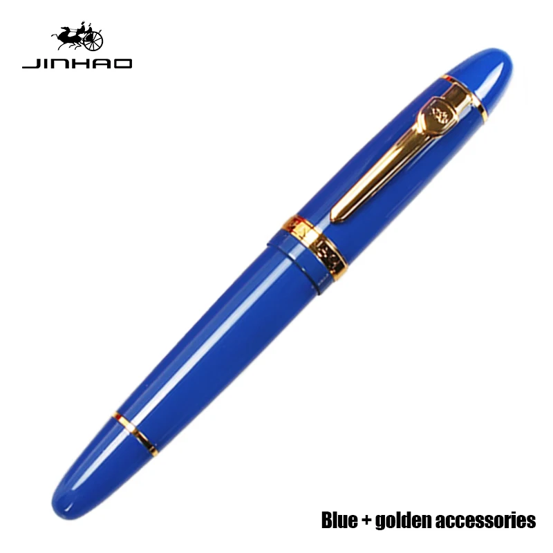 Jinhao 159 перьевая ручка высококачественные чернила в перьевые ручки перо 0,5 мм каллиграфия ручка vulpen boligrafos de marca lujo pluma fuente - Цвет: lanse jin jian