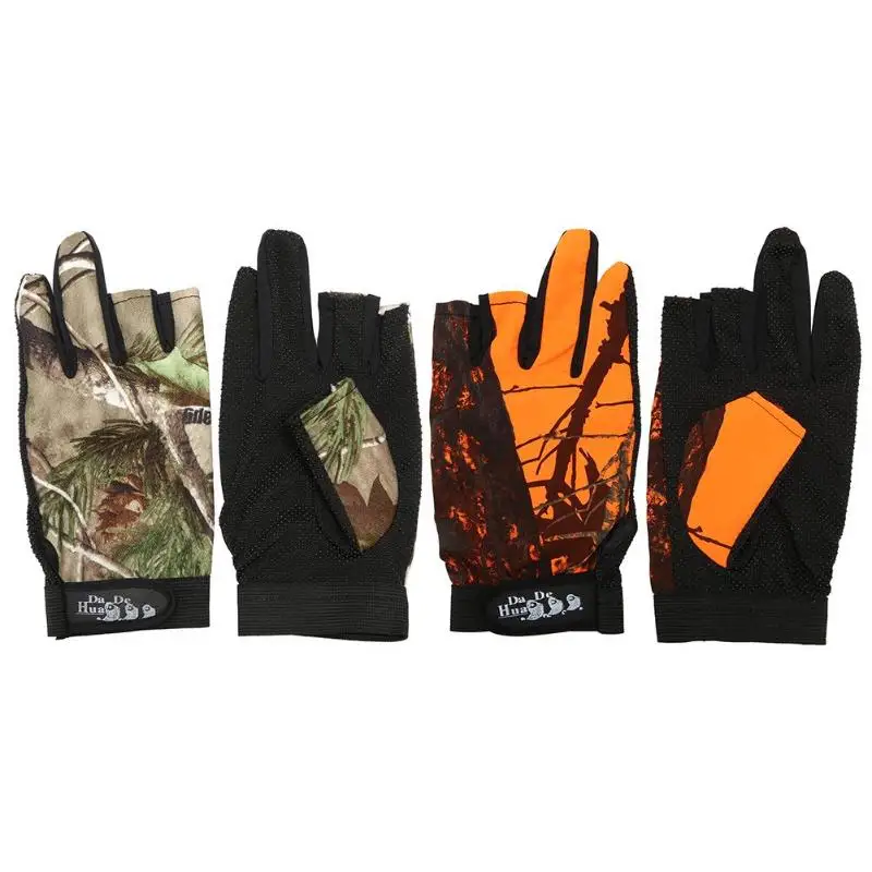 

Outdoor Fishing Gloves Anti Slip Waterproof Tree Fingure Bounce Gloves