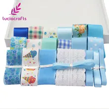 

20Yards Mix Styles Grosgrain Ribbon Set Trim Lace For DIY Christmas Wedding Gift Packing Hairbow Decor Accessories 040054335S3