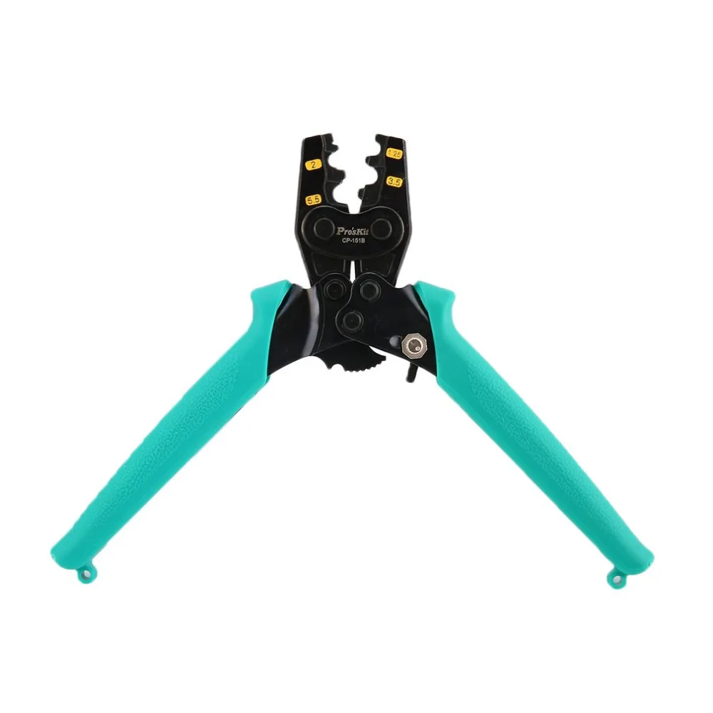 

Pro'skit CP-151B Wire Crimper Plier Stripping Non-insulated Terminals Ratchet Crimping Tool Network Cable Pliers Automatic