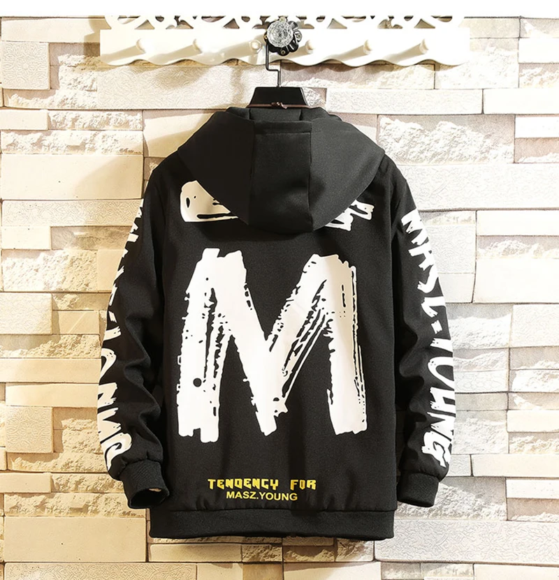Patchwork Oversize Windbreaker Pullover Jackets Male Coats Vintage Varsity Jacket   (25)