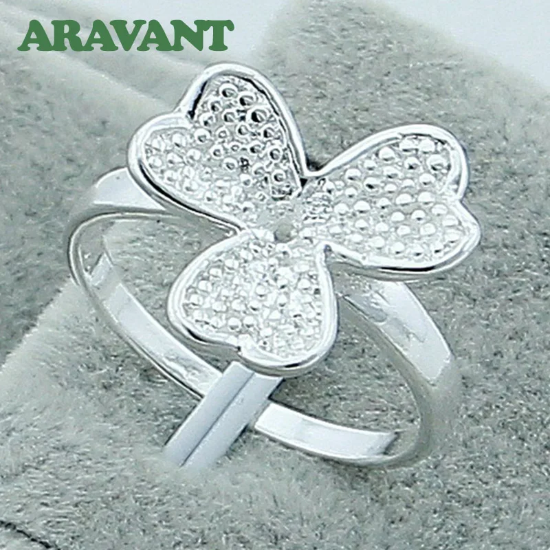 

New Arrival 925 Silver Jewelry Flower Rings For Women Party Fashion Jewelry