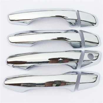 

FOR HYUNDAI SANTA FE IX45 2013 2014 2015 ABS CHROME SIDE DOOR HANDLE BAR COVER CATCH TRIM MOLDING Car-Styling Accessories