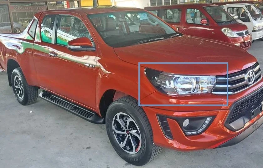 ABS хромированные Противотуманные фары Накладка для Toyota Hilux Revo