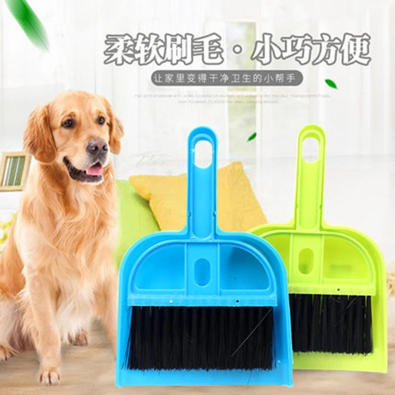 

Portable Scoop Set Pooper Scooper Clean Pet Dog Cat Waste Broom+Scoop Poop Sweeper Shovel Hamster Cleaning Brush