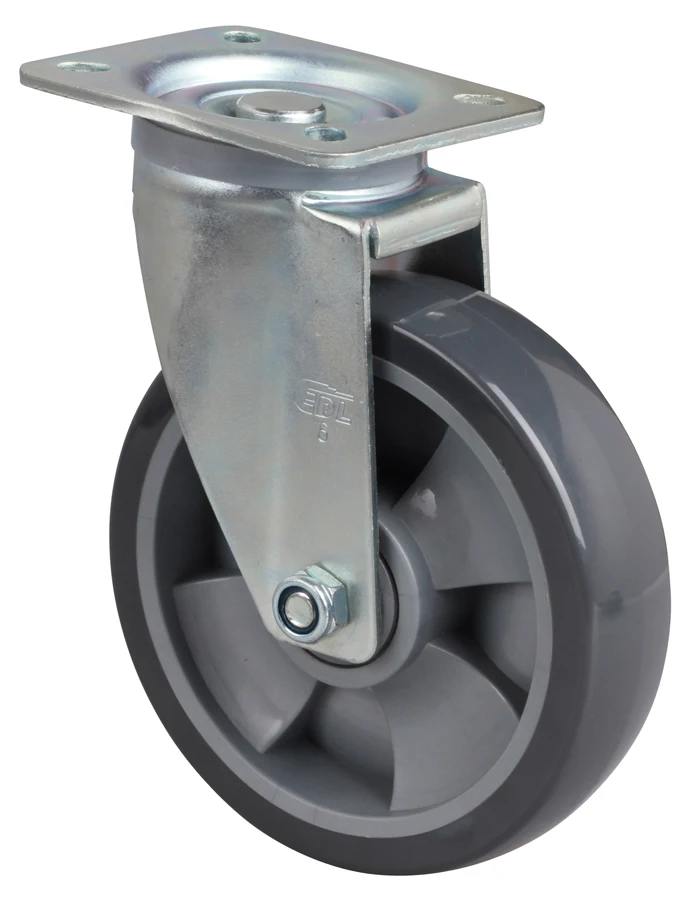 1PC EDL Heavy Duty 6 Inch Casters Wheels 200Kg Polyurethane PU Wheels