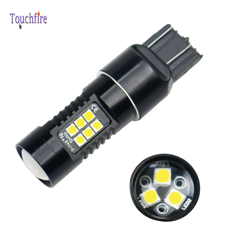 2 шт. Автомобильные светодиодные лампы T20 7440 7443 W21W P21W 1156 1157 Canbus 3030 21SMD|Сигнальная
