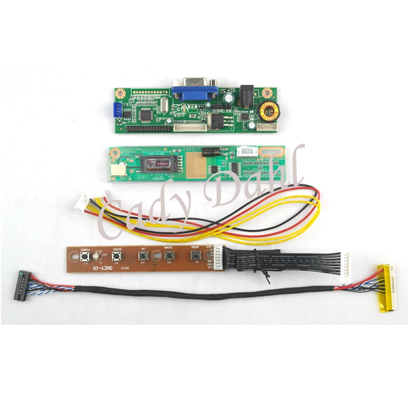 Модуль платы контроллера VGA LCD + инвертор КАБЕЛЬ Lvds ДЛЯ B154EW01 LP154W01 LTN154X3 LTN154AT07 1280x800 1ch