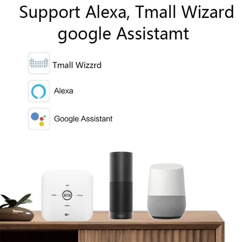 Tuya Smart Life WiFi GSM домашняя сигнализация работает с Alexa Google home IFTTT, Новое поступление, умная охранная сигнализация