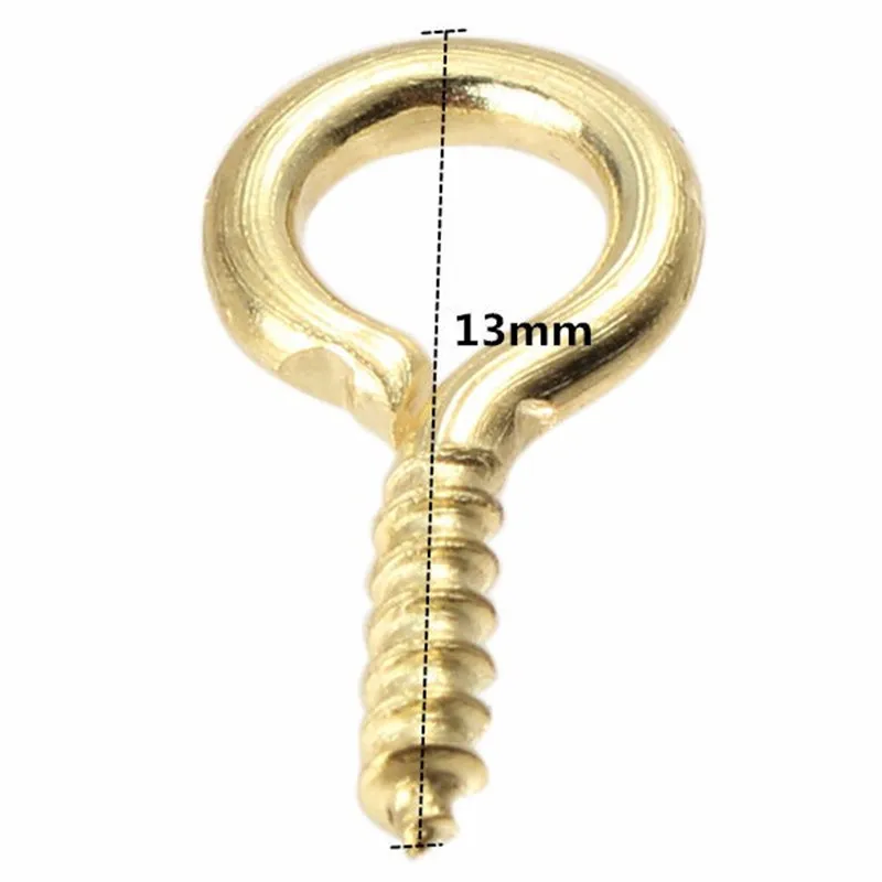 

100pcs Eye Bolts Nailed Fasteners Jewelry Accessories Windows Hang Packaging Tack Decorative Upholstery Tacks