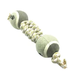 Игрушка для собак хлопок в форме узла и шара шлифовальные для зубов игрушки для животных нетоксичные интерактивные игрушки мягкие