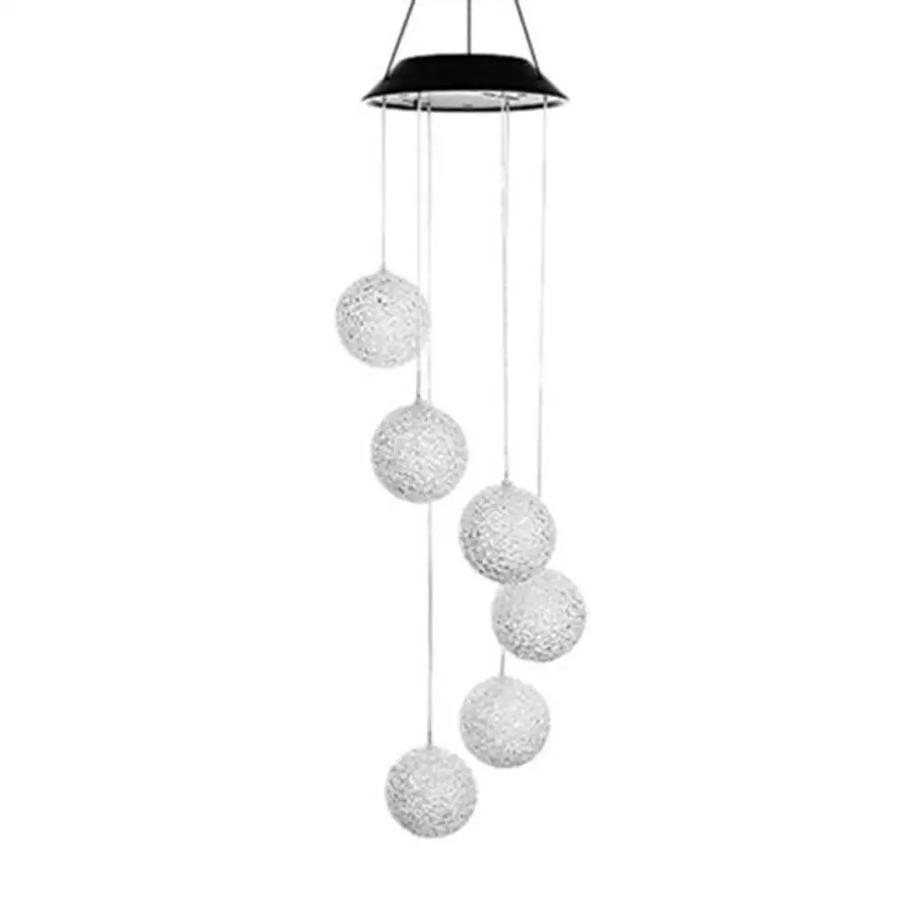 

Solar Powered Wind Chime Light LED Garden Hanging Spinner Lamp Color Changing Solar Lamp for Ramadan Festival Home Decor 10Jun 6