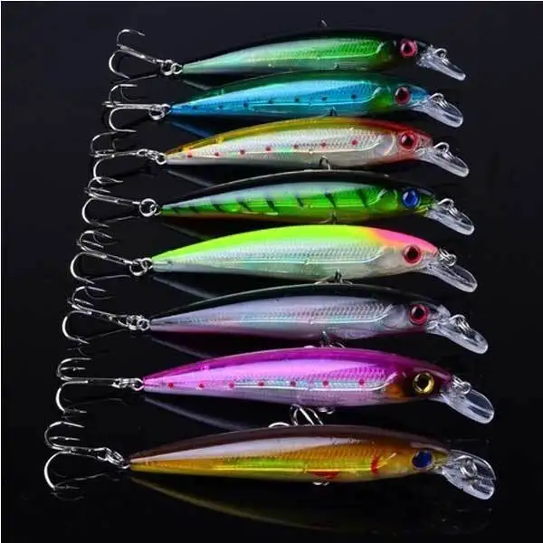 Checkfire Plastic Laser Minnow Fishing Lure Bass Hard Bait Tackle 11cm | Спорт и развлечения