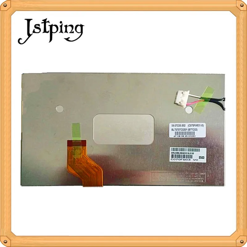Jstping 7 дюймов a-Si TFT 30 контактов 480*234 ЖК-экран для AUO C070FW03 V0 lcds внутренняя панель