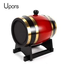 UPORS 1,5/3L деревянный пивной бочонок для пивоварения Дубовые бочки винтажное оборудование для пивоварения винный бочонок диспенсер для ром горшок виски аксессуары