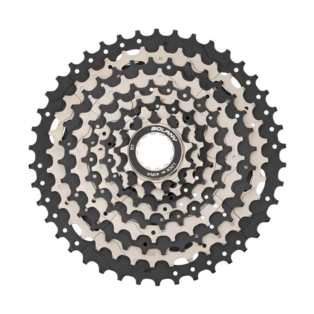 BOLANY MTB велосипед Freewheel 10 скоростная Кассетная передача 11-42 T широкого соотношения сталь черный серебристый 10 s звездочки аксессуары для горных велосипедов