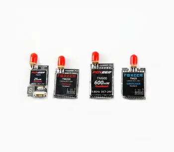 

TM25 TM200 TM600 Switchable FPV 5.8G 40CH 25mW 200mW 600mW Adjustable Wireless A/V Transmitter TX Race Band