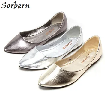

Sorbern 2018 Spring Shoes Flat Womens Shoes Flats Designer Shoes Women Luxury 2018 Gold Silver Cute Size 33 Plus Size 43 Flats