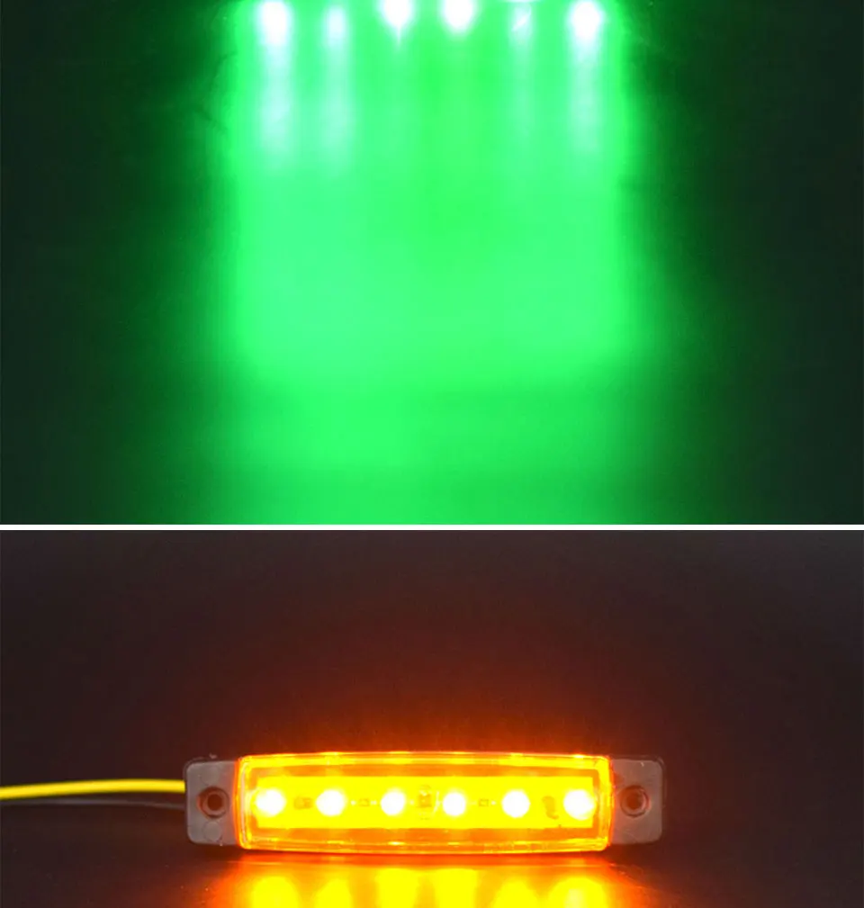 DC 12V 24V Auto External Light Source Red Blue Yellow Green White SMD LED Brake Lamps Truck Car Turn Signal Light Bulbs (4)