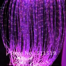 Волоконно-оптический занавес свет с 120 шт мерцающий волоконно-оптический свет нити 2 М длинные+ 16 Вт светодиодный огни основных цветов спектра с пультом дистанционного управления