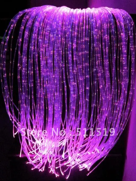 

fiber optic curtain light with 120pcs twinkle fiber optic light strands 2m long+16W LED RGB light engine with remote