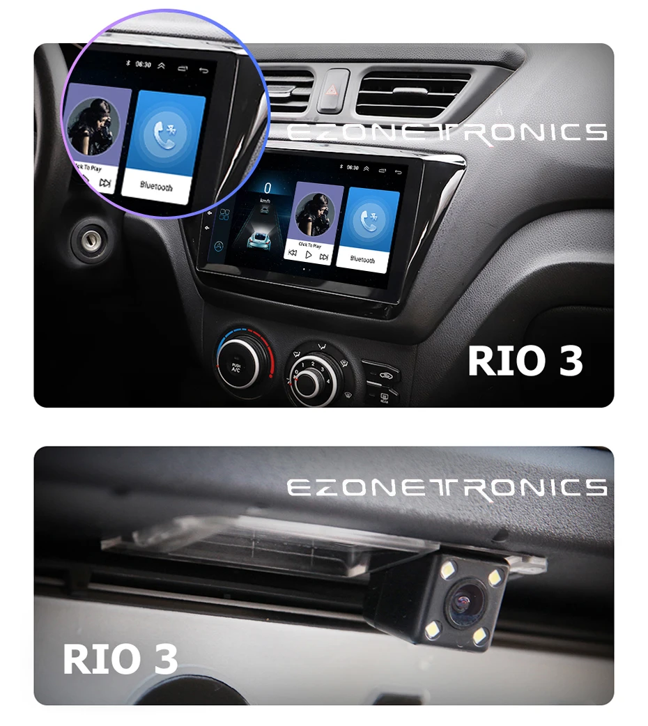 Discount 2din Android  9"  Car Radio Multimedia Video Player Navigation GPS For KIA RIO accessories sedan 2011 12 13 14 15 2016 rio3 auto 2