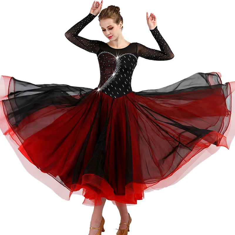 Леди бального танца Конкурс платья Для женщин Латинской Танго вальс современные танцевальные костюмы Стандартный Сальса Одежда для