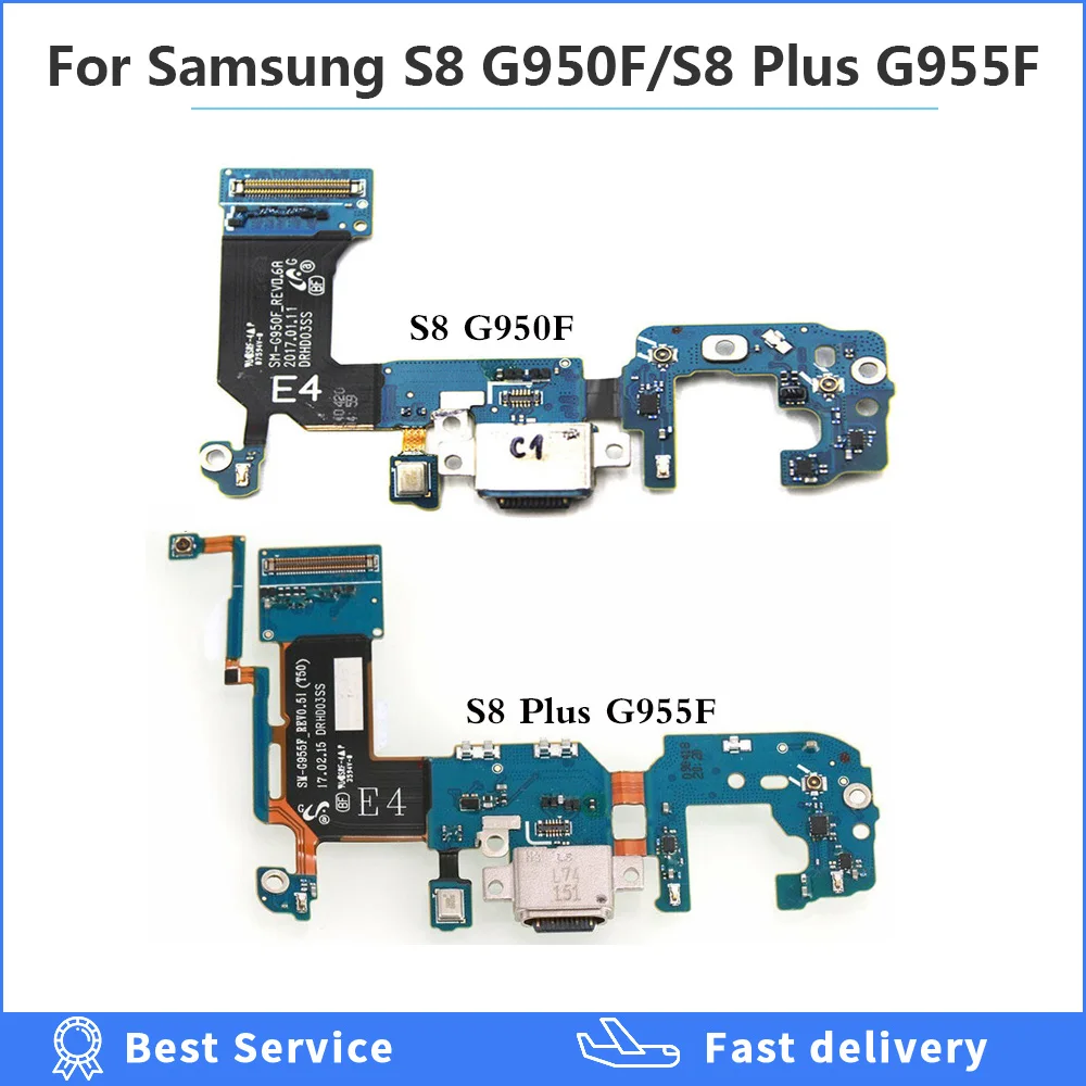 

Replacement Charging Flex Cable for Samsung Galaxy S8 plus G950F G955F Charging Port Microphone USB Socket Dock Connector for S8