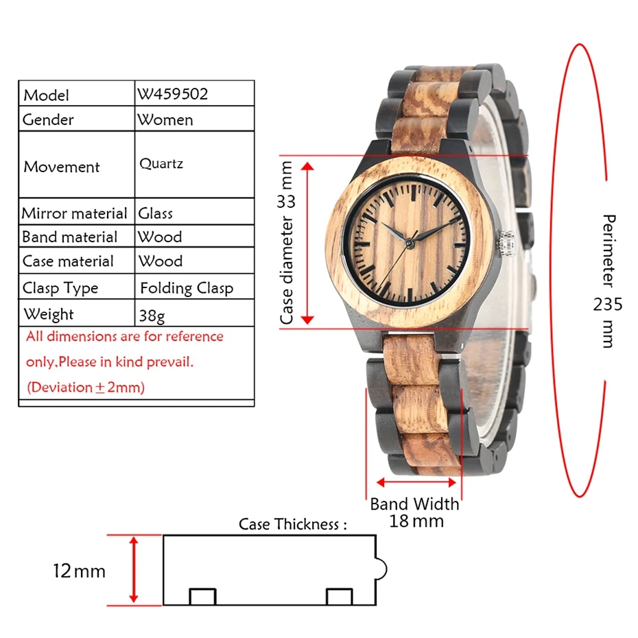 Женские часы из смешанного дерева, кварцевые часы с полностью регулируемым деревянным ремешком, спортивные модные повседневные женские часы, лучший бренд класса люкс, reloj