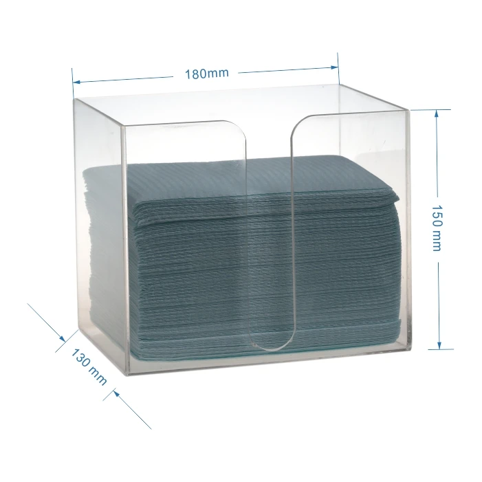 Dental Clinic Hospital Dispenser Holder Case For Disposable Bib Towel Tissue Paper in Teeth
