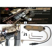 Night Evolution Airsoft PEQ тактический фонарь, дополненная Давление переключатель двойной пульт дистанционного управления света аксессуары NE04040