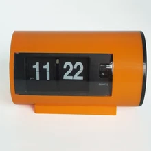 Retro Table Clock Auto Flip Clock 12 Hours AM/ PM Format Display Timepiece Desk Clock Flip Page Turning Clocks